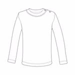 Link Kids Wear Long-Sleeve Baby T-Shirt 100% Polyester, White 50-56, X806 – image 4