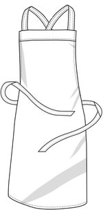 Barbecue apron with cross bands – Bild 3