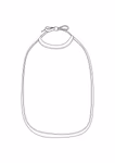 Link Kids Wear Bib made of Woven Cotton for Kids, White/White One Size, X950 – image 4
