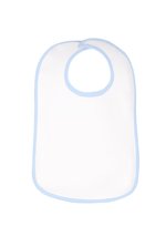 Link Kids Wear Doppellagige Baby-Lätzchen für Kinder, White/Babyblue One Size, X951N – Bild 3
