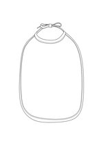 Link Kids Wear Baby Lätzchen 2-in-1 Twill Gewebe, White/Babyblue One Size, X952 – Bild 4