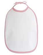 Link Kids Wear Baby Lätzchen 2-in-1 Twill Gewebe – White/Babypink