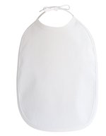 Link Kids Wear Baby Lätzchen 2-in-1 Twill Gewebe – White/White