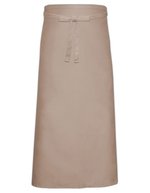 Link Kitchen Wear Bistroschürze XL aus Polyester-Baumwolle, White 120 x 100 cm, X961 – Khaki