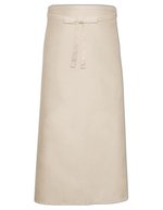 Link Kitchen Wear Bistroschürze XL aus Polyester-Baumwolle, White 120 x 100 cm, X961 – Natural (ca. Pantone 7499)