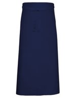 Link Kitchen Wear Bistroschürze XL aus Polyester-Baumwolle, White 120 x 100 cm, X961 – Navy