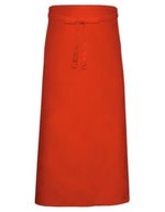 Link Kitchen Wear Bistroschürze XL aus Polyester-Baumwolle, White 120 x 100 cm, X961 – Red