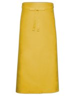 Link Kitchen Wear Bistroschürze XL aus Polyester-Baumwolle, White 120 x 100 cm, X961 – Yellow