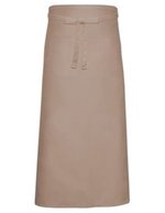 Link Kitchen Wear Bistro-Schürze XL mit Fronttasche, White 120 x 100 cm, X961T – Khaki