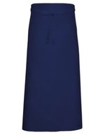 Link Kitchen Wear Bistro-Schürze XL mit Fronttasche, White 120 x 100 cm, X961T – Navy