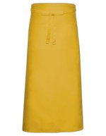 Link Kitchen Wear Bistro-Schürze XL mit Fronttasche, White 120 x 100 cm, X961T – Yellow