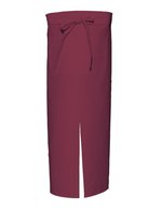 Link Kitchen Wear Bistro-Schürze mit Gehschlitz und Tasche – Bordeaux