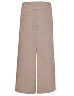 Link Kitchen Wear Bistro-Schürze mit Gehschlitz und Tasche, White 100 x 100 cm, X962T – Khaki