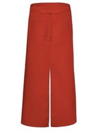 Link Kitchen Wear Bistro-Schürze mit Gehschlitz und Tasche, White 100 x 100 cm, X962T – Terracotta (ca. Pantone 4840)