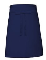 Link Kitchen Wear Bistro-Schürze mit verstärkten Nähten, White 90 x 50 cm, X964 – Navy
