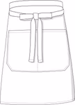 Link Kitchen Wear Bistro-Schürze mit Fronttasche, 240 g/m², White 90 x 50 cm, X964T – Bild 3
