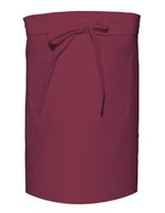 Link Kitchen Wear Bistro-Schürze mit Fronttasche, 240 g/m² – Bordeaux