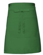 Link Kitchen Wear Bistro-Schürze mit Fronttasche, 240 g/m² – Bottle Green