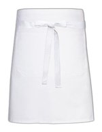 Link Kitchen Wear Bistro-Schürze mit Fronttasche, 240 g/m² – White