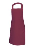 Link Kitchen Wear Latzschürze mit verstärkten Nähten 73x80 cm – Bordeaux