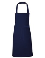 Link Kitchen Wear Latzschürze mit verstärkten Nähten 73x80 cm, White 73 x 80 cm, X965 – Blu navy