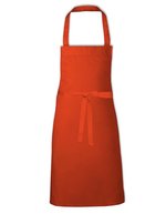 Link Kitchen Wear Latzschürze mit verstärkten Nähten 73x80 cm, White 73 x 80 cm, X965 – Arancione