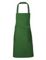 Link Kitchen Wear Latzschürze mit Vordertasche – Bottle Green