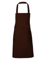 Link Kitchen Wear Latzschürze mit Vordertasche – Brown