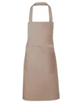 Link Kitchen Wear Bib Apron with Front Pocket, Terracotta (ca. Pantone 4840) 73 x 80 cm, X967 – Khaki