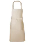Link Kitchen Wear Bib Apron with Front Pocket, Terracotta (ca. Pantone 4840) 73 x 80 cm, X967 – Natural (ca. Pantone 7499)