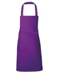 Link Kitchen Wear Bib Apron with Front Pocket, Terracotta (ca. Pantone 4840) 73 x 80 cm, X967 – Purple