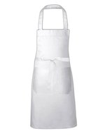 Link Kitchen Wear Latzschürze mit Vordertasche, Terracotta (ca. Pantone 4840) 73 x 80 cm, X967 – Blanc