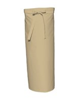 Link Kitchen Wear Bistroschürze aus Polyester-Baumwolle, waschbar, Natural (ca. Pantone 7499) 100 x 100 cm, X968 – Khaki