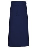 Link Kitchen Wear Bistroschürze aus Polyester-Baumwolle, waschbar, Natural (ca. Pantone 7499) 100 x 100 cm, X968 – Navy