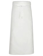 Link Kitchen Wear Bistroschürze aus Polyester-Baumwolle, waschbar, Natural (ca. Pantone 7499) 100 x 100 cm, X968 – White