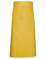 Link Kitchen Wear Bistroschürze aus Polyester-Baumwolle, waschbar, Natural (ca. Pantone 7499) 100 x 100 cm, X968 – Yellow