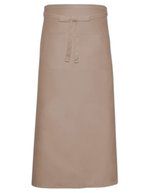 Link Kitchen Wear Bistro-Schürze mit Fronttasche, 100x100 cm, Natural (ca. Pantone 7499) 100 x 100 cm, X968T – Cachi