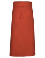 Link Kitchen Wear Bistro-Schürze mit Fronttasche, 100x100 cm, Natural (ca. Pantone 7499) 100 x 100 cm, X968T – Terracotta (ca. Pantone 4840)