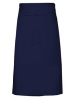 Link Kitchen Wear Bistroschürze Pastellfarben, Pflegeleicht, Kurzschnitt, White 100 x 70 cm, X970 – Marine