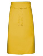 Link Kitchen Wear Bistroschürze Pastellfarben, Pflegeleicht, Kurzschnitt, White 100 x 70 cm, X970 – Jaune