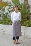 Link Kitchen Wear Chef Apron with Pocket and Twill Pattern, White 100 x 70 cm, X970T – image 2