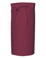 Link Kitchen Wear Kochschürze mit Tasche und Twill-Muster, White 100 x 70 cm, X970T – Bordeaux