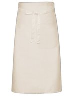 Link Kitchen Wear Kochschürze mit Tasche und Twill-Muster, White 100 x 70 cm, X970T – Natural (ca. Pantone 7499)