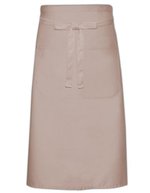 Link Kitchen Wear Kochschürze mit Tasche und Twill-Muster, White 100 x 70 cm, X970T – Sand