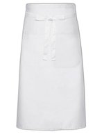 Link Kitchen Wear Kochschürze mit Tasche und Twill-Muster, White 100 x 70 cm, X970T – White