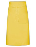 Link Kitchen Wear Kochschürze mit Tasche und Twill-Muster, White 100 x 70 cm, X970T – Yellow