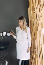 Link Kitchen Wear Sublimations-Schürze mit verstärkten Nähten, White 90 x 50 cm, X976 – Bild 1
