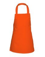 Link Kitchen Wear Schürze aus Twill-Gewebe für Kinder, Black 50 x 60 cm, X978 – Arancione