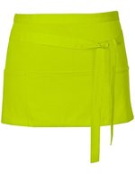 Link Kitchen Wear Tablier de bar bistro avec trois poches, White 60 x 30 cm, X983 – Citron vert (ca. Pantone 382)