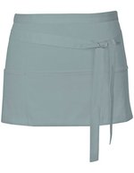 Link Kitchen Wear Tablier de bar bistro avec trois poches, White 60 x 30 cm, X983 – Sauge (ca. Pantone 5497)